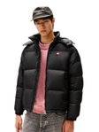 Tommy Jeans Winter-Daunenjacke Alaska Down Puffer EXT (warm, mit Kapuze) schwarz Herren