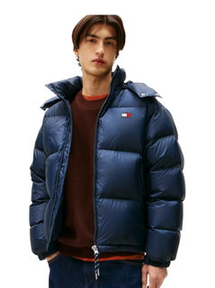 Tommy Jeans Winter-Daunenjacke Alaska Down Puffer EXT (warm, mit Kapuze) dunkelblau Herren
