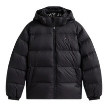 Tommy Jeans Winter Down Jacket Essential Down Jacket EXT with Hood (warm, water-repellent) black men's