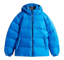 Tommy Jeans Winter Down Jacket Essential Down Jacket EXT with Hood (warm, water-repellent) indigo blue Men's