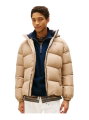Tommy Jeans Winter-Daunenjacke Essential Down Jacket EXT mit Kapuze (warm, wasserabweisend) beige Herren