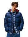 Tommy Jeans Winter-Daunenjacke Essential Down Jacket EXT mit Kapuze (warm, wasserabweisend) dunkelblau Herren