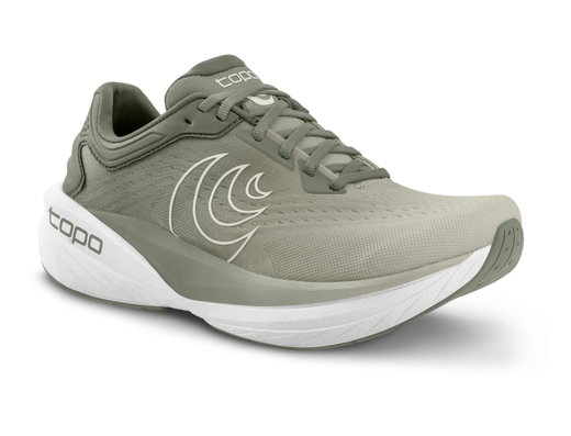 Buty biegowe Topo Phantom 4 (amortyzacja, szersza przestrzeń na palce) khaki/białe męskie
