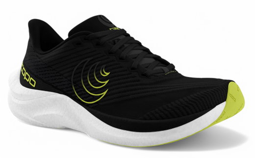 Topo Running Shoes Cyclone 3 (Lightweight, wider toe box) black/lime men's