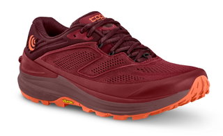 Topo Trail Running Shoes Ultraventure 2 (Cushioning, Long Distance) Dark Red/Orange Ladies
