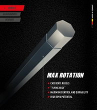 Topspin Tennissaite Max Rotation (Haltbarkeit+Spin) schwarz 12m Set