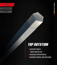 Topspin Tennissaite Top Rotation (Haltbarkeit+Spin) grau 300m Rolle