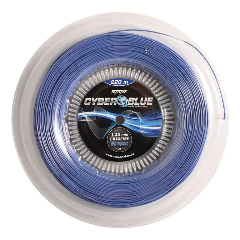 Topspin Tennissaite Cyber Blue (Haltbarkeit+Touch) blau 300m Rolle