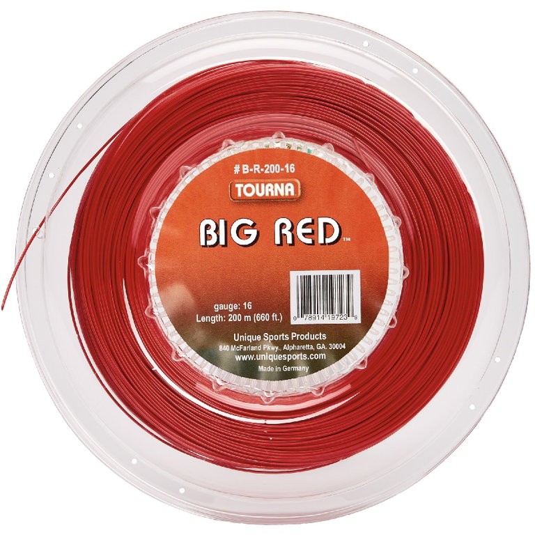 Tourna Naciąg tenisowy Big Red (Haltbarkeit) czerwony 220m rolka
