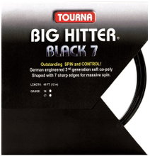 Tourna Tennissaite Big Hitter black 7 schwarz 12m Set