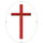 Tourna Logoschablone Tennis - Motiv Kreuz