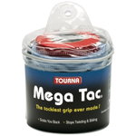 Tourna Overgrip Mega Tac (ekstremalna przyczepność, trwały, szeroki) niebieski 30 sztuk w woreczku