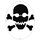 Tourna Logoschablone Tennis - Motiv Totenkopf