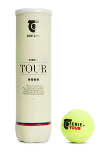 Tretorn Tennis Balls Serie+ Plus Tour (soft rubber core) 4-pack