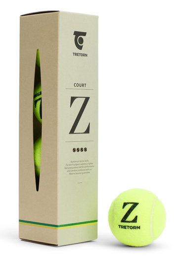 Tretorn Training Balls Z Court Training (pressureless) yellow 4-pack