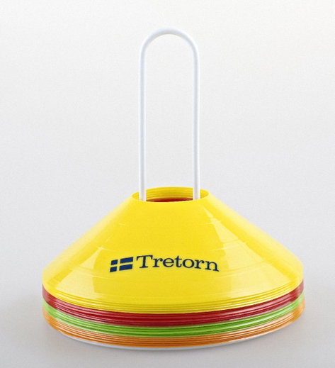 Tretorn Markierungshütchen (20 Kegel farblich sortiert)