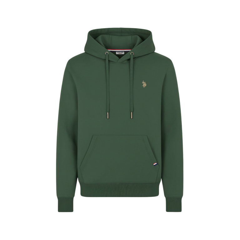 U.S. Polo Assn. Kapuzenpullover Sweat Hoodie US16997 (Baumwolle-Mischung) dunkelgrün Herren