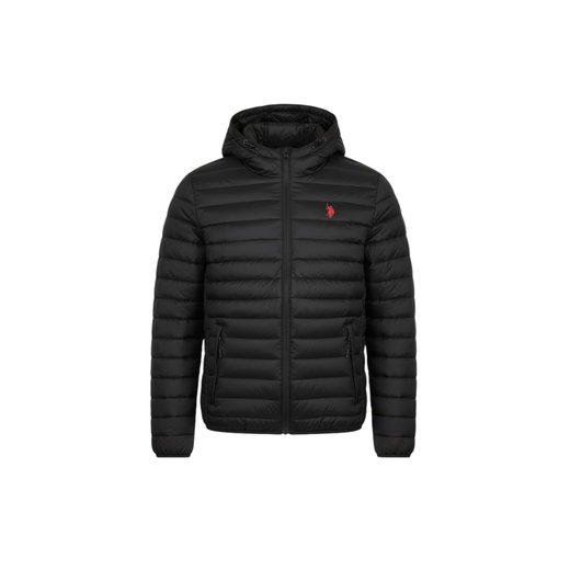 U.S. Polo Assn. Steppjacke US17015 mit Kapuze schwarz Herren