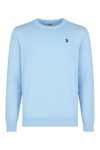 U.S. Polo Assn. Pullover Crewneck US16859 (100% Baumwolle) hellblau Herren