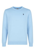 U.S. Polo Assn. Pullover Crewneck US16859 (100% Baumwolle) hellblau Herren