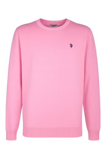 U.S. Polo Assn. Pullover Crewneck US16859 (100% Baumwolle) hellrosa Herren