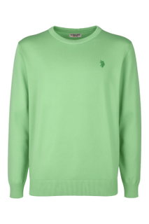U.S. Polo Assn. Pullover Crewneck US16859 (100% Baumwolle) salbeigrün Herren