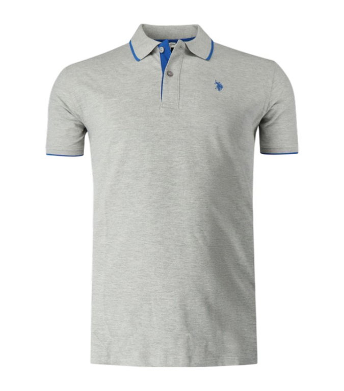 U.S. Polo Assn. Freizeit-Polo US16300 (Baumwolle) grau Herren