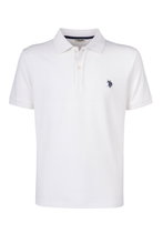 U.S. Polo Assn. Freizeit-Polo US16147 (Baumwolle) weiss Herren