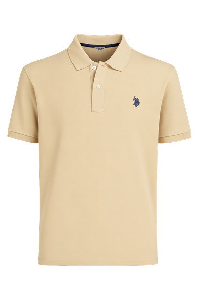 U.S. Polo Assn. Freizeit-Polo US16147 (Baumwolle) beige Herren