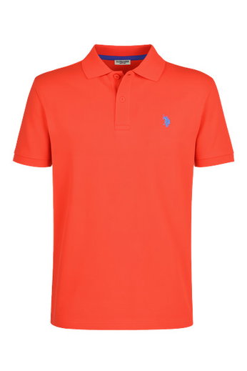 U.S. Polo Assn. Freizeit-Polo US16147 (Baumwolle) rot Herren