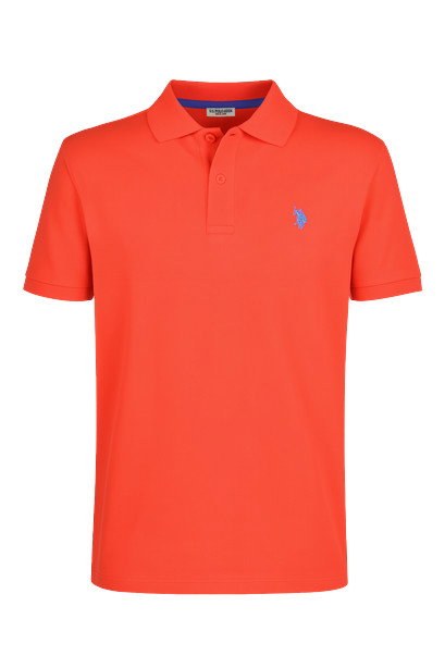 U.S. Polo Assn. Freizeit-Polo US16147 (Baumwolle) rot Herren