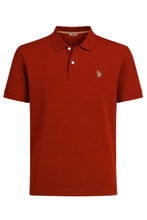 U.S. Polo Assn. Freizeit-Polo US16147 (Baumwolle) rust rot Herren