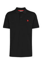 U.S. Polo Assn. Freizeit-Polo US16147 (Baumwolle) schwarz Herren
