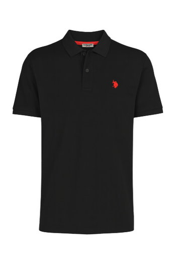 U.S. Polo Assn. Freizeit-Polo US16147 (Baumwolle) schwarz Herren