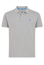 U.S. Polo Assn. Freizeit-Polo US16147 (Baumwolle) grau Herren