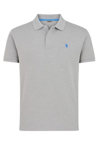 U.S. Polo Assn. Freizeit-Polo US16147 (Baumwolle) grau Herren