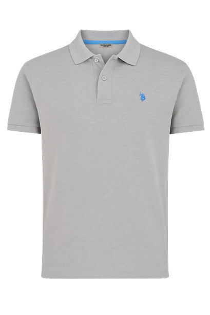 U.S. Polo Assn. Freizeit-Polo US16147 (Baumwolle) grau Herren