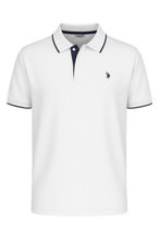 U.S. Polo Assn. Freizeit-Polo US16300 (Baumwolle) weiss Herren