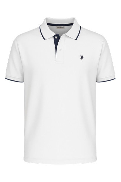 U.S. Polo Assn. Polo sportowe US16300 (bawełna) białe męskie