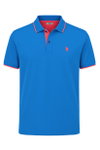 U.S. Polo Assn. Polo sportowe US16300 (bawełna) niebieskie męskie
