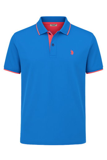 U.S. Polo Assn. Freizeit-Polo US16300 (Baumwolle) blau Herren