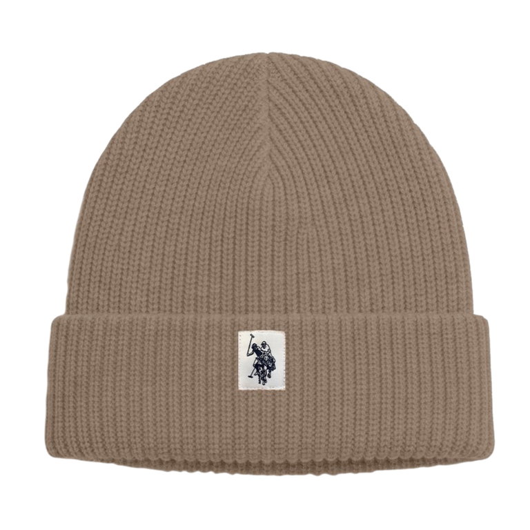 U.S. Polo Assn. Czapka (Beanie) US16992 - Bawełna - camelowy - 1 sztuka