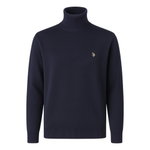 U.S. Polo Assn. Sweter z golfem US16315 (100% bawełna) granatowy mężczyźni
