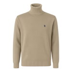 U.S. Polo Assn. Pullover Turtleneck US16315 (100% Baumwolle) beige Herren