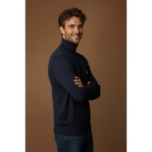U.S. Polo Assn. Pullover Turtleneck US16315 (100% Baumwolle) navyblau Herren