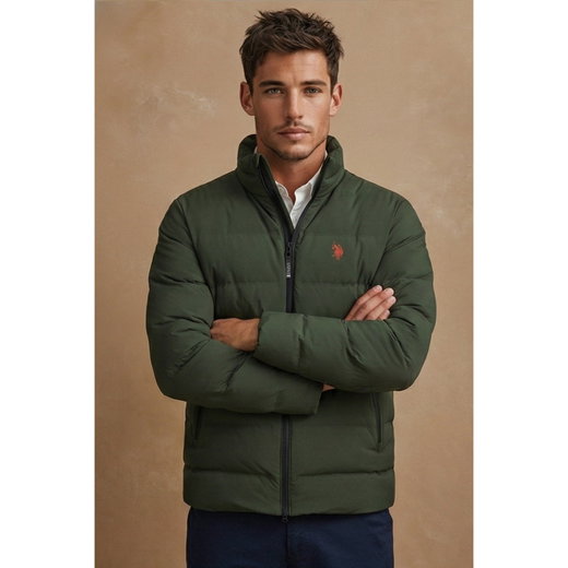 U.S. Polo Assn. Steppjacke US16963 dunkelgrün Herren