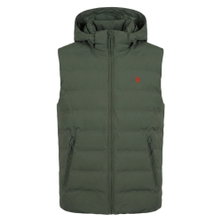 U.S. Polo Assn. Kamizelka US17022 z kapturem ciemnozielona męska