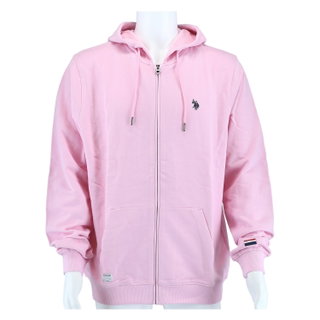 U.S. Polo Assn. Kapuzenpullover Sweat Hoodie (100% Baumwolle) pink Herren