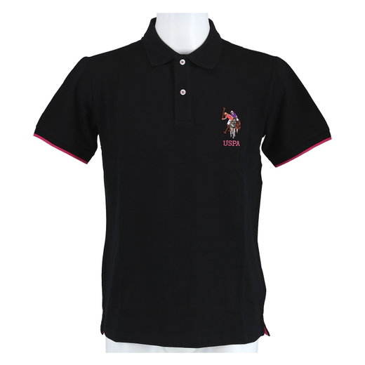 U.S. Polo Assn. Leisure Polo US16736 (100% Cotton) black Men's