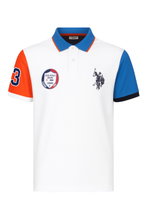 U.S. Polo Assn. Freizeit-Polo Multicolor (Baumwolle) weiss/bunt Herren